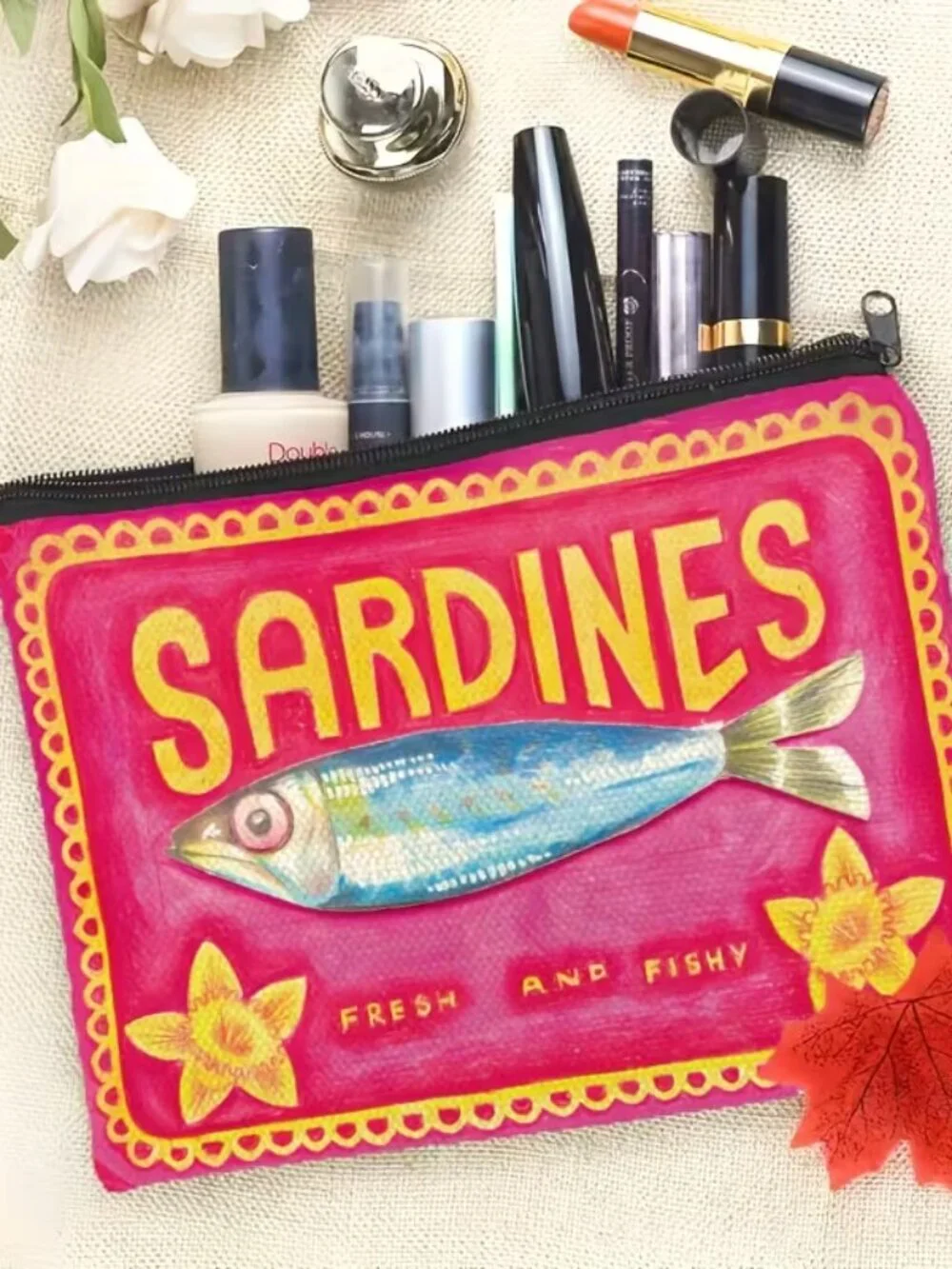 Vintage Herring Pattern Bag